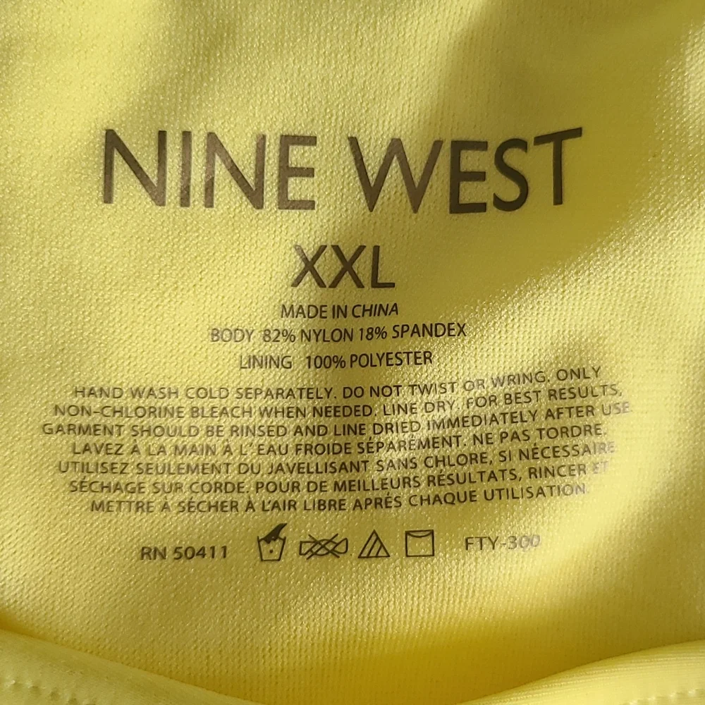 Nine West Swim Hipster. Size XXL. NWT Yellow - Picture 4 of 6